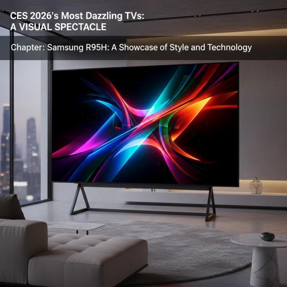 A showcase of various innovative TVs at CES 2026, reflecting different designs and technologies.