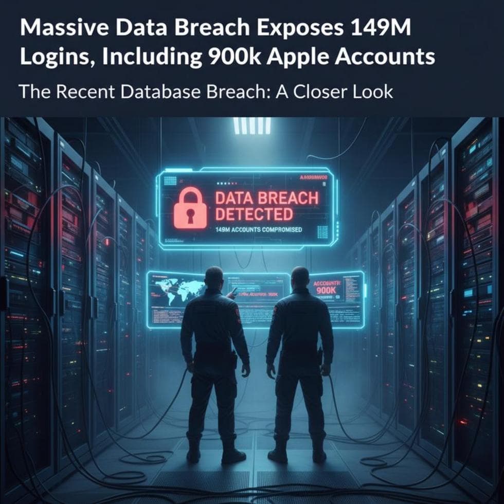 An open digital lock surrounded by streams of binary code, symbolizing a data breach.