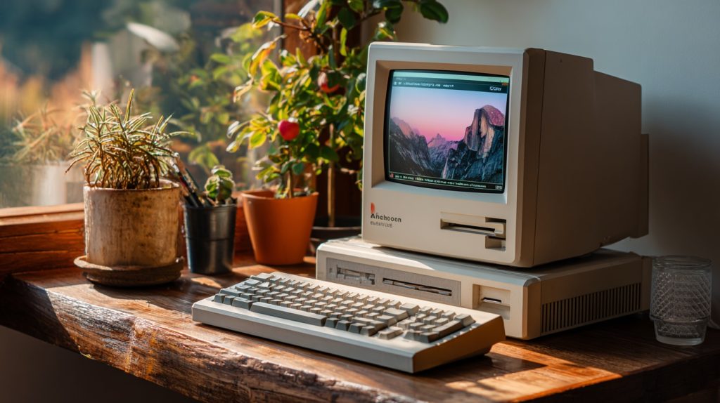 A clean, productive workspace featuring an enhanced performance computer setup.