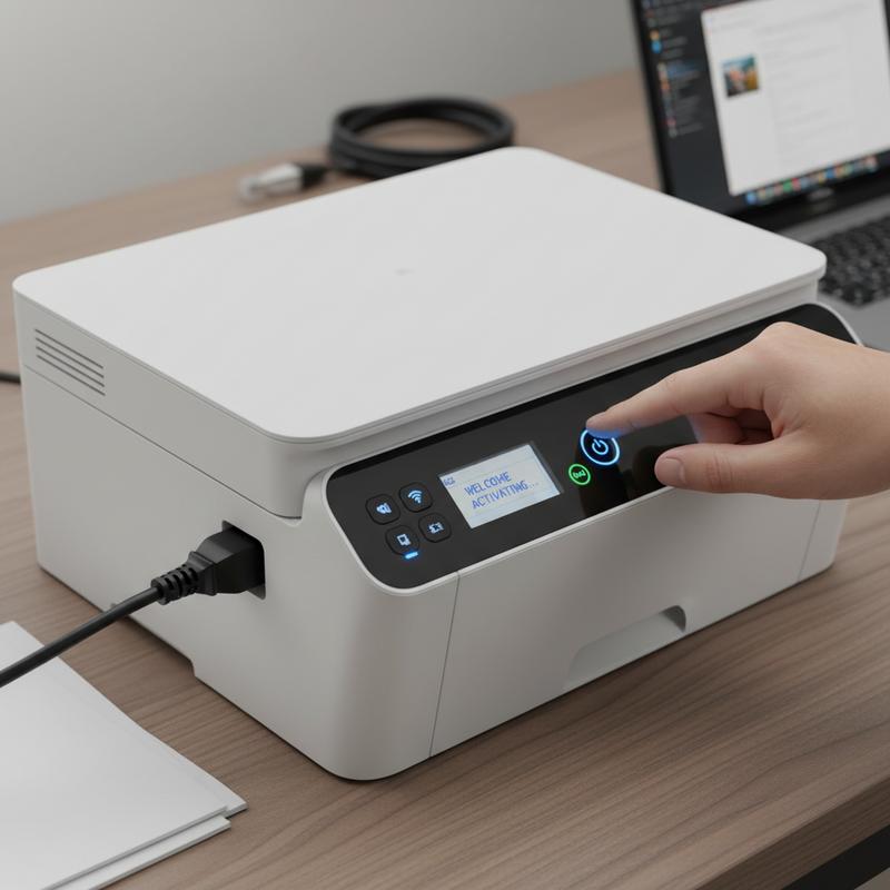 Carefully unboxing your new printer to ensure all components are present and in good condition.