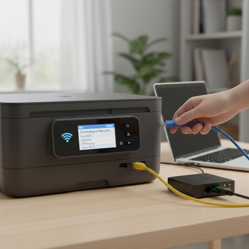 Carefully unboxing your new printer to ensure all components are present and in good condition.