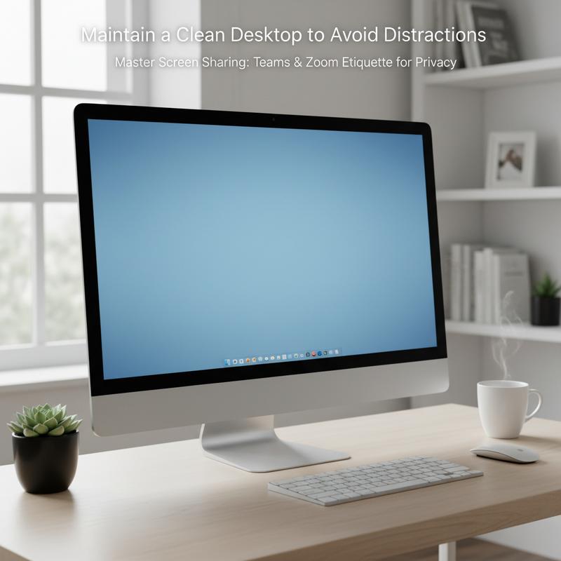 Adjusting screen sharing settings for maintaining privacy.