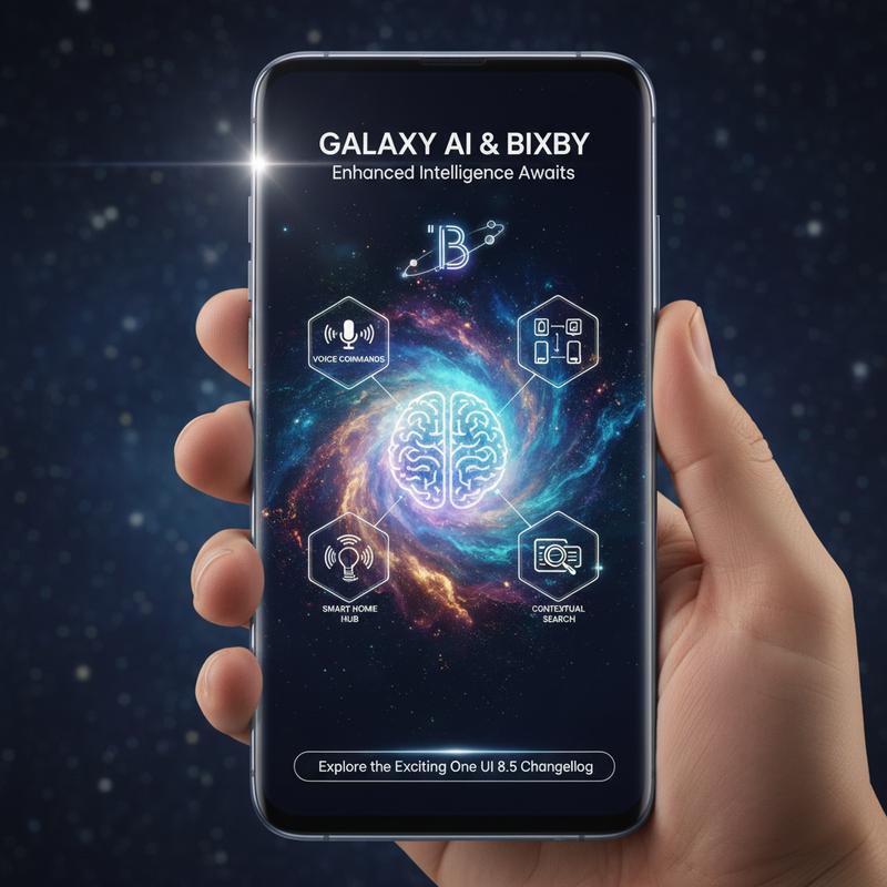 Galaxy AI and Bixby enhancements introduce smarter device control.