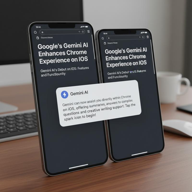 Google’s Gemini AI brings advanced browsing features to Chrome on iOS devices.