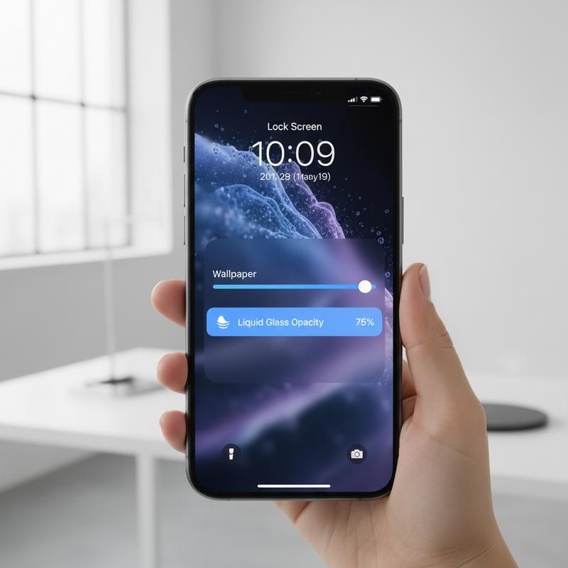 Apple’s iOS 26.2 introduces transparency controls for the Lock Screen’s Liquid Glass effect.