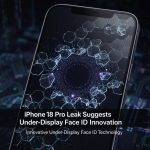 Image showing iPhone 18 Pro with an under-display Face ID feature.