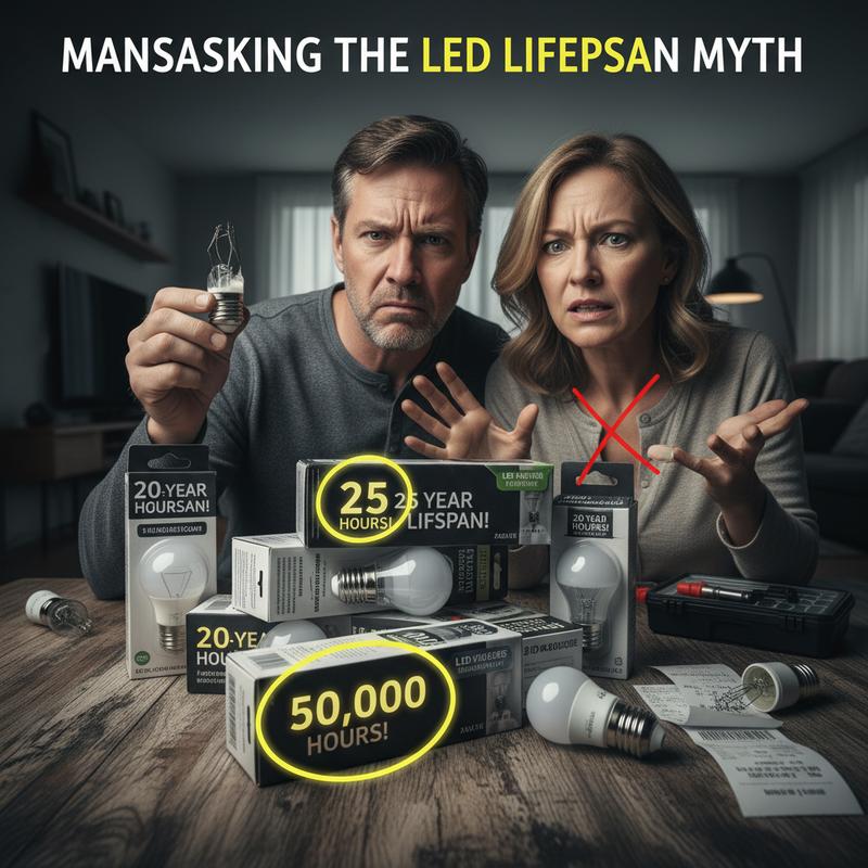 Packages of LED bulbs often promise longer lifespans than what users experience.
