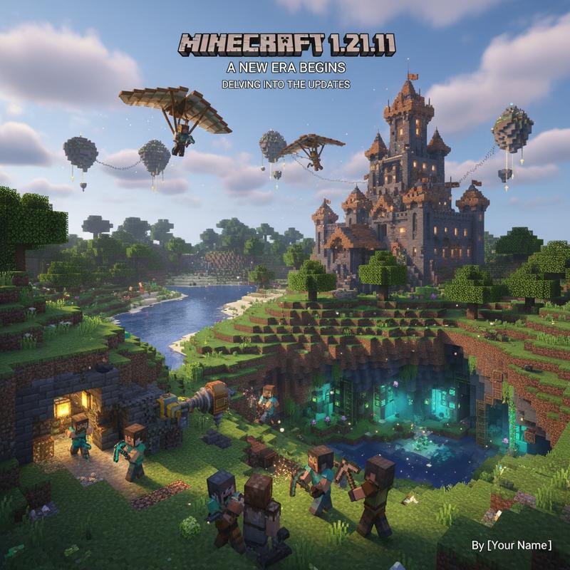 Players exploring new updates in Minecraft 1.21.11.