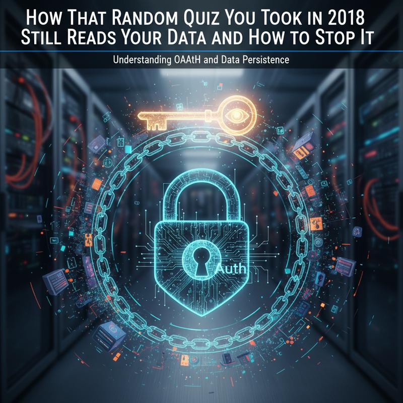OAuth allows continuous data access, akin to handing over spare keys.