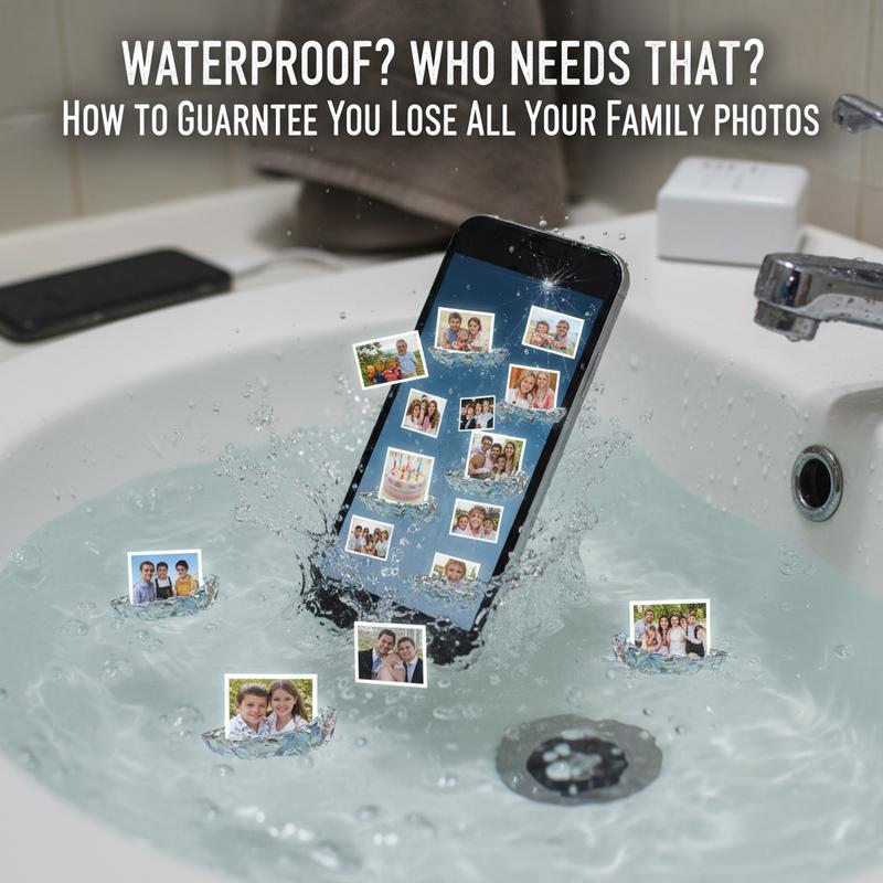 A metaphor-filled depiction of relying on one USB drive for all photo storage.