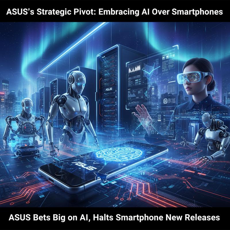 ASUS transitions from smartphone innovation to AI-focused products.