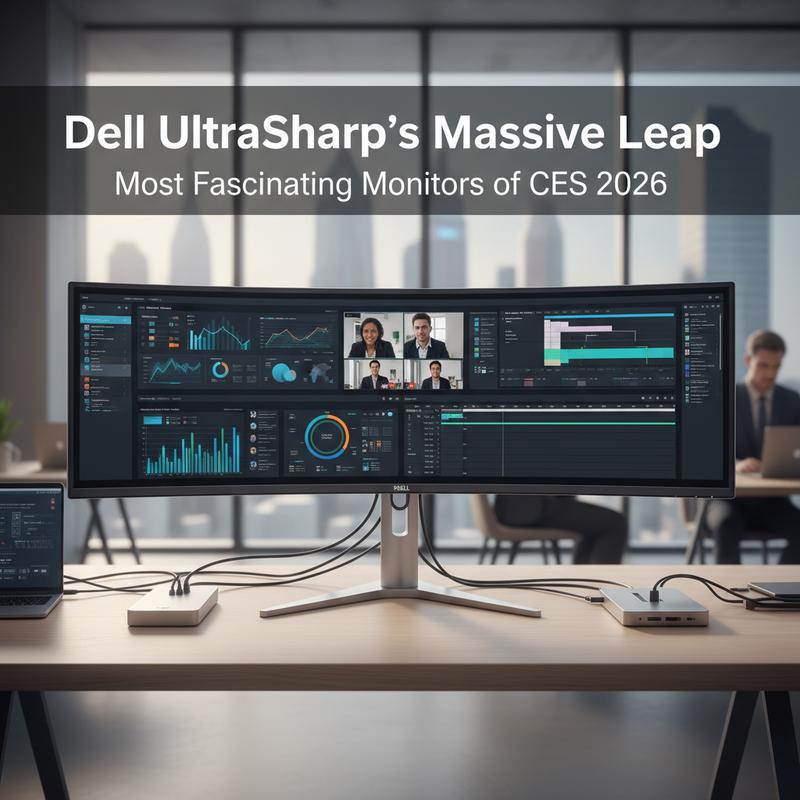 Dell’s UltraSharp U5226KW, a 51.5-inch powerhouse designed for multitasking professionals.