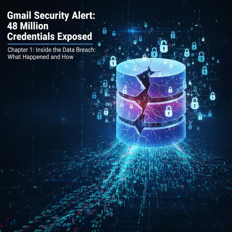 Visualization of the breached database containing millions of Gmail credentials.