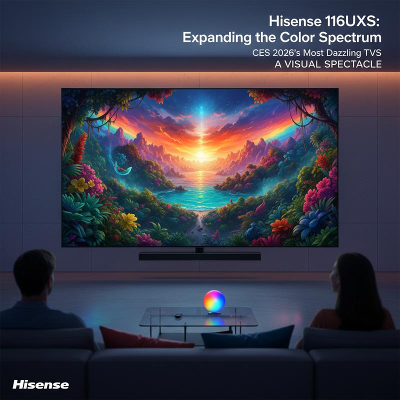 The Samsung R95H’s bold design at CES 2026 stunned attendees with its massive size and vibrant display.