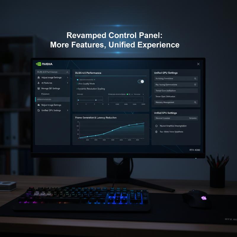 Demonstrating the working principles of DLSS 4.5 in enhancing image quality.