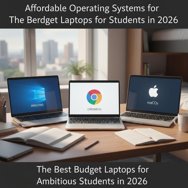 ChromeOS, Windows 11, and macOS options on student-friendly budget laptops in 2026.