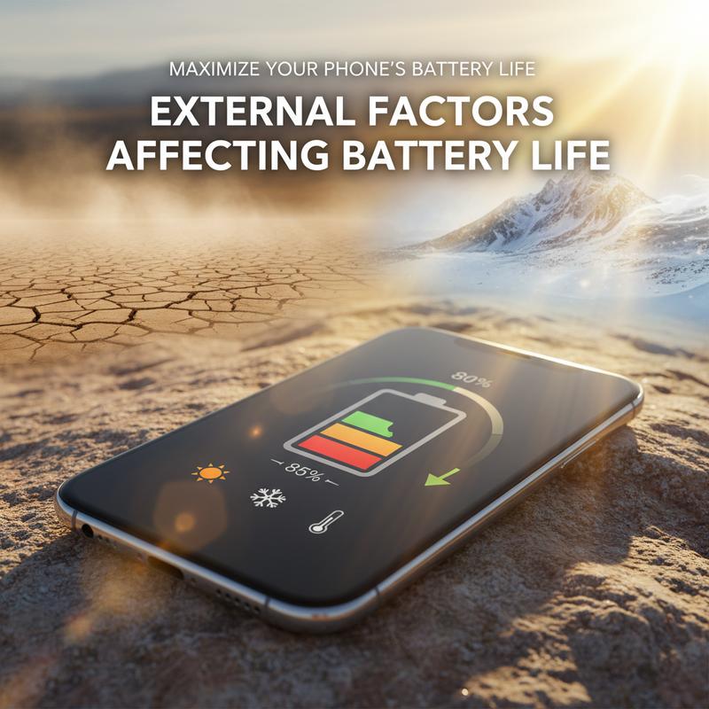 Heat and charging conditions that can wear down phone battery health.
