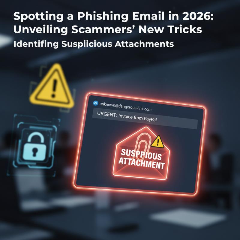 Email attachment preview showing file types often used in phishing attempts.