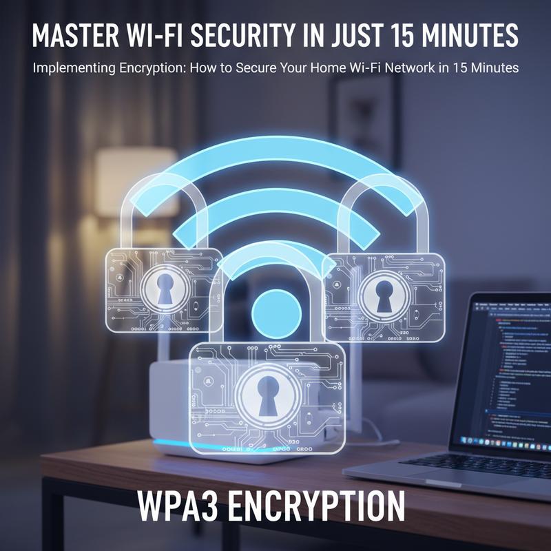 Wi-Fi security settings showing WPA3 encryption being enabled on a home router.