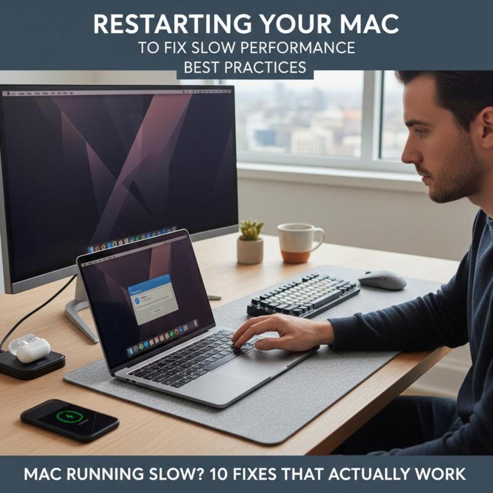 A MacBook displaying vibrant icons, symbolizing enhanced performance.