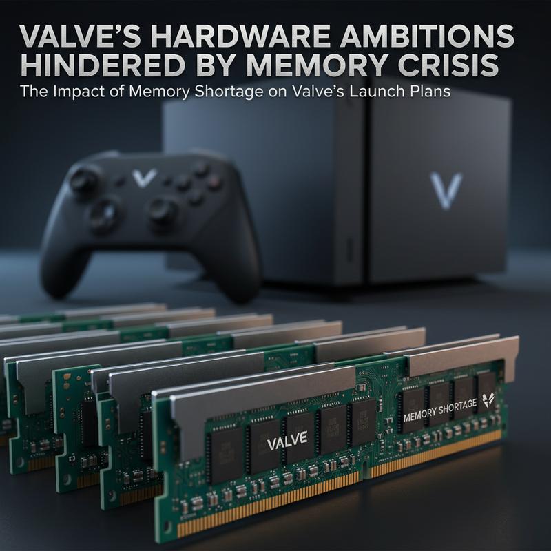 Memory shortages impact Valve’s Steam Machine, delaying pricing and release details.