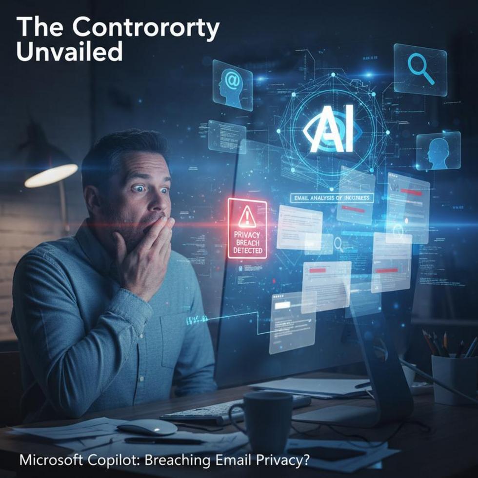 Futuristic cityscape with a digital lock overlay representing tech privacy issues.