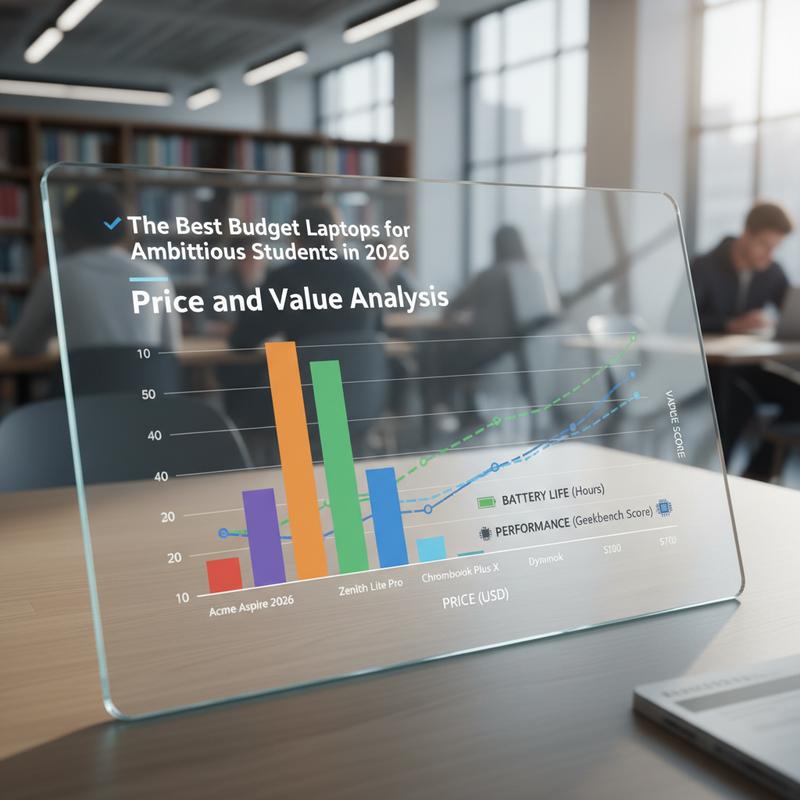 Price vs value breakdown of budget laptops for students in 2026, from $219 Chromebooks to $749 Windows laptops.