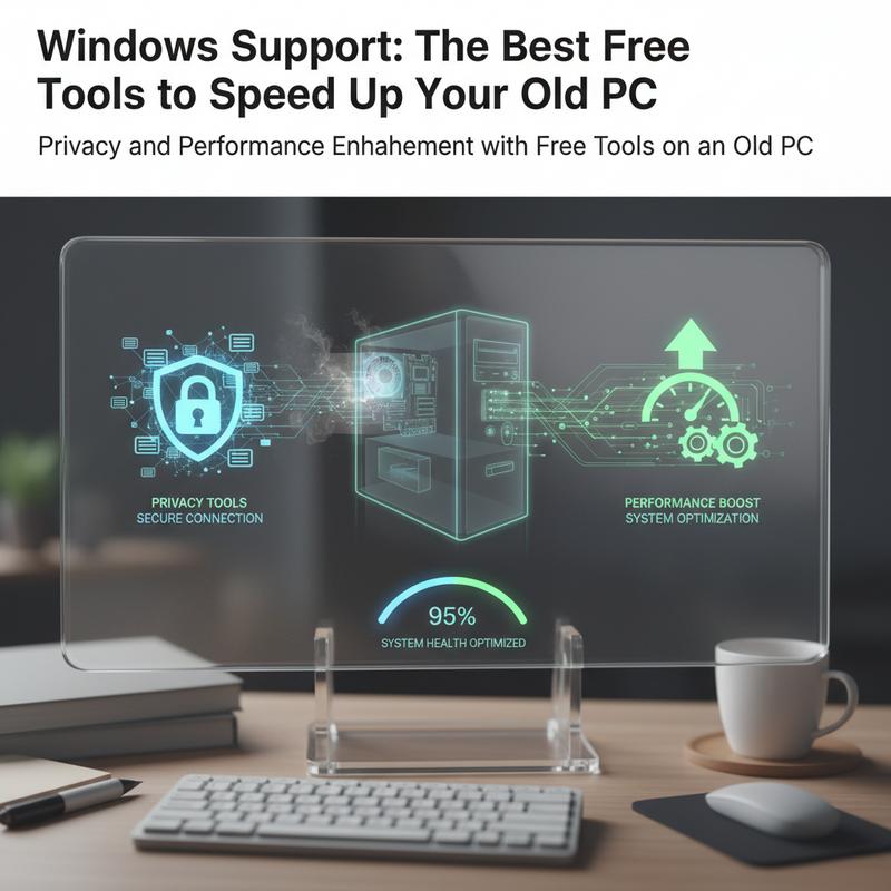 Privacy and performance steps for older Windows PCs, including encryption and telemetry disabling.