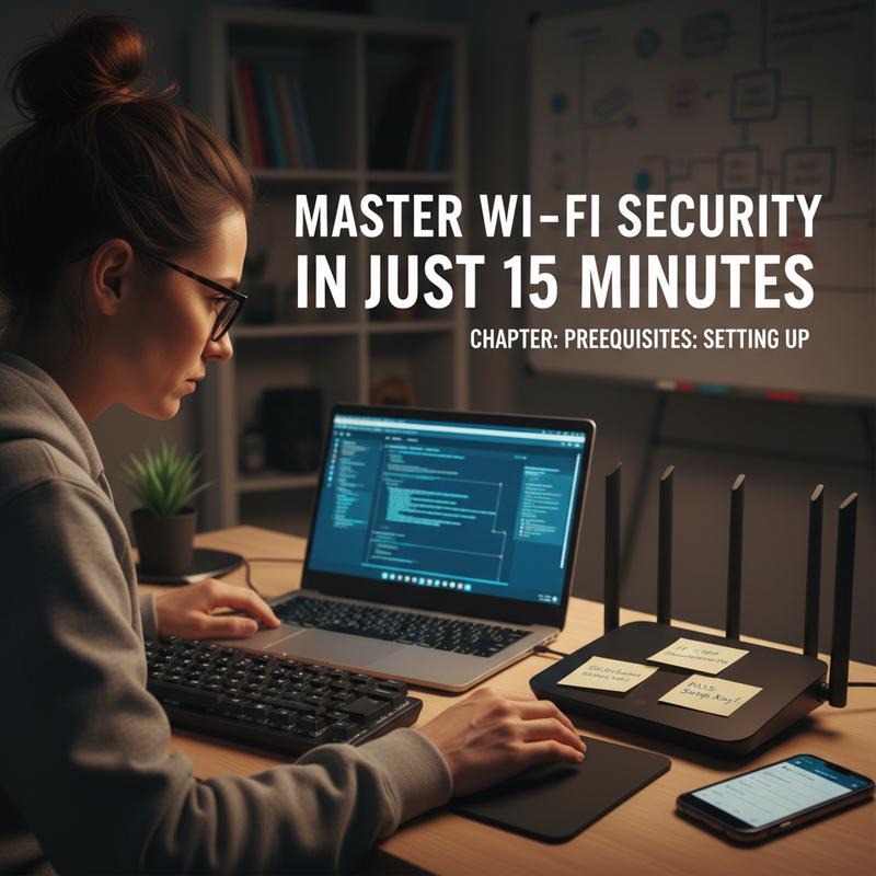 Laptop and phone next to a router, ready to log in and secure home Wi-Fi.