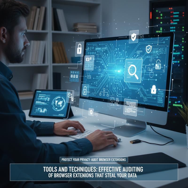 Security tools used to inspect browser extension behavior and traffic.