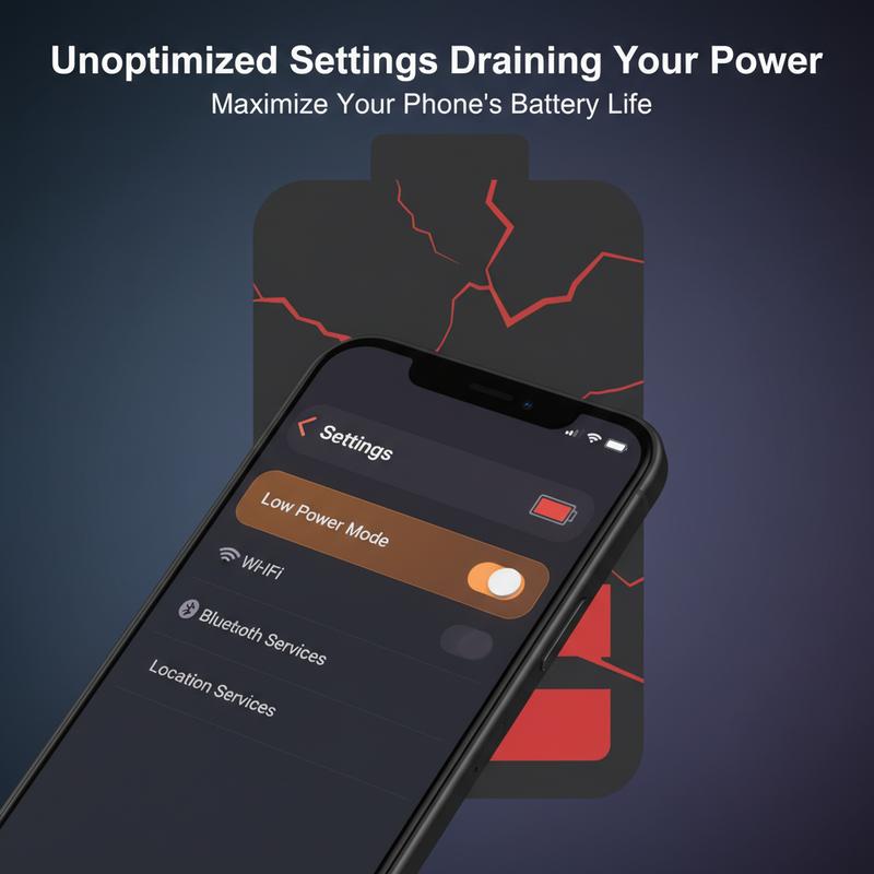 Phone settings that quietly drain battery throughout the day.