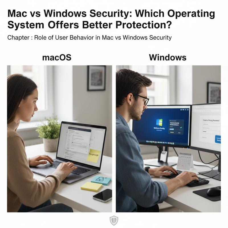 Person reviewing a suspicious email as an example of user-driven security risk.