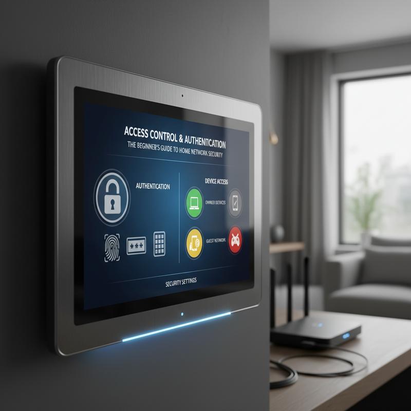 Access control and authentication on a home network: who can connect and what they can access.