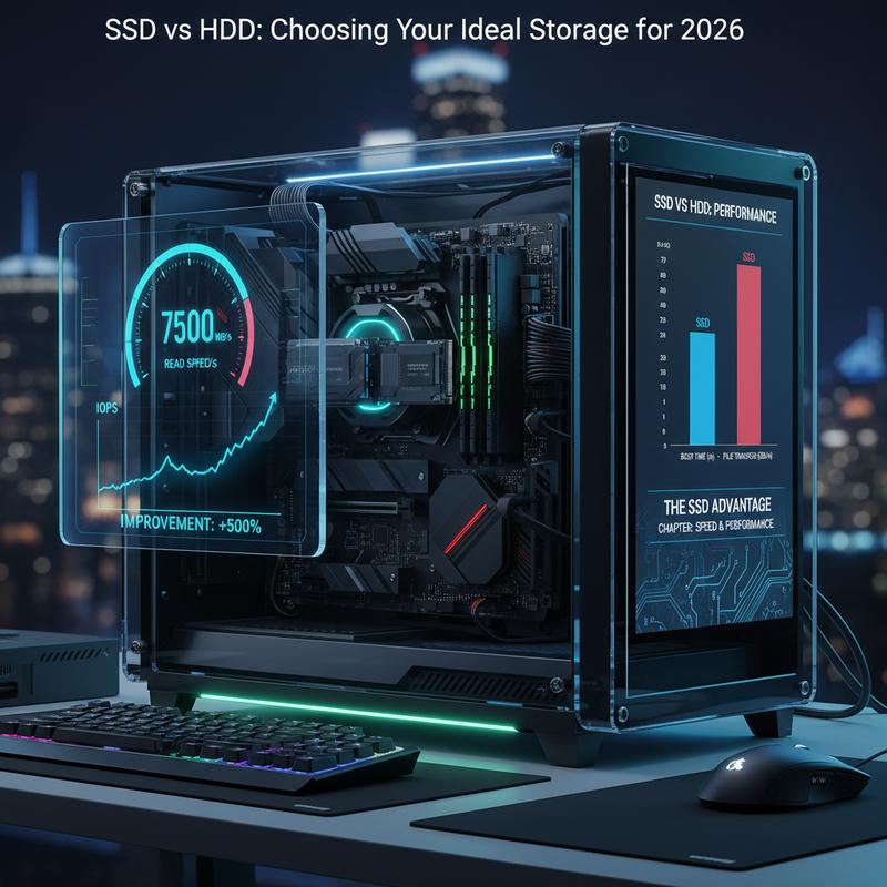 Close-up of an SSD installation for faster boot and app load times in 2026.