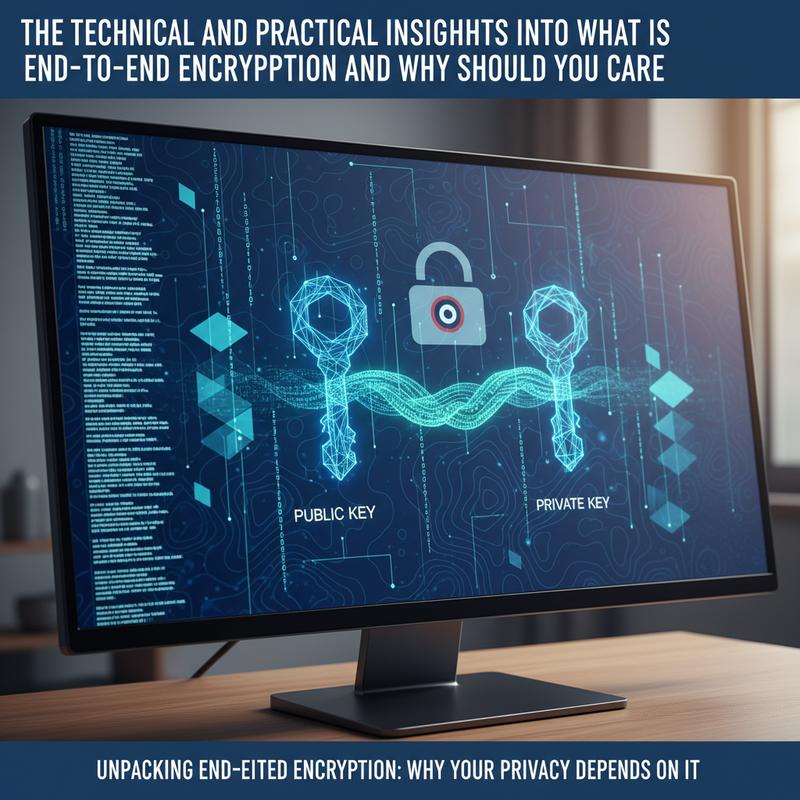 Diagram-style image showing keys used to encrypt and decrypt end-to-end messages.