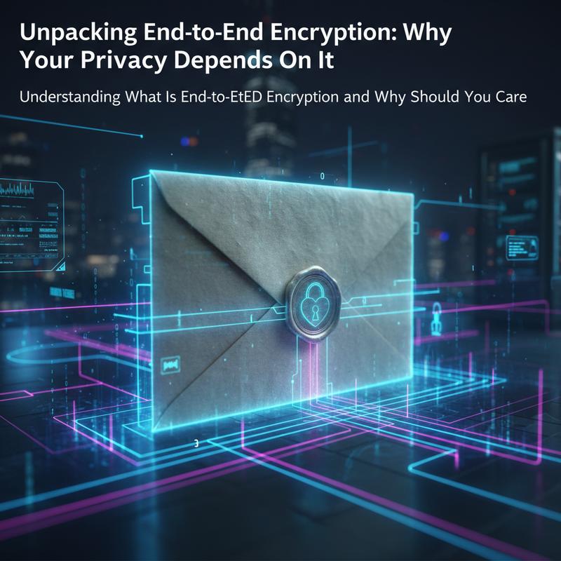 Graphic showing a message encrypted on one device and decrypted only on the other.